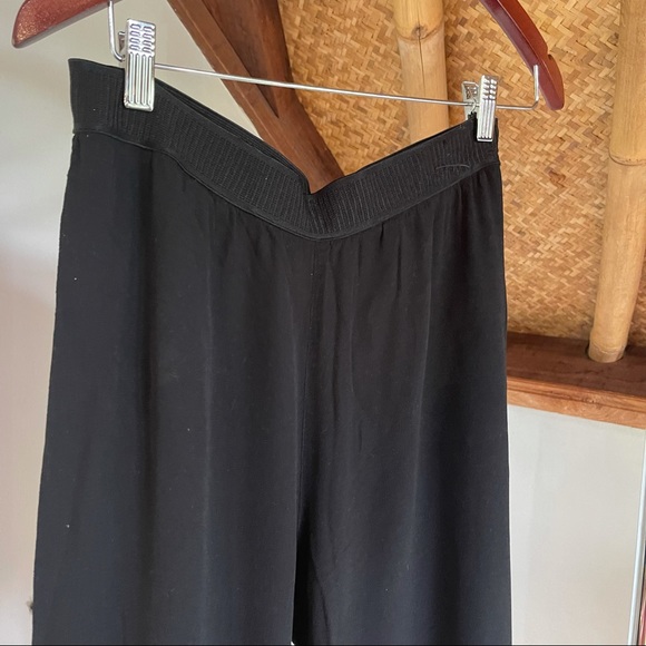 Samsoe Samsoe Black Wide Leg Soft Pants Size S - Picture 2 of 8